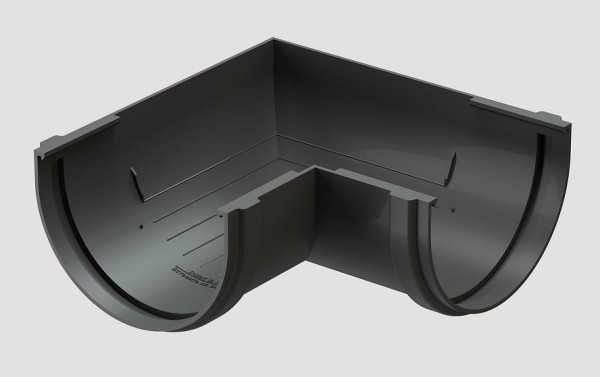 Угловой элемент 90˚ПВХ Docke STANDART серый купить в Новотроицке