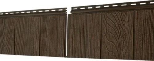 Фасадная панель Ю-Пласт S-Lock Щепа Каштан купить в Новотроицке