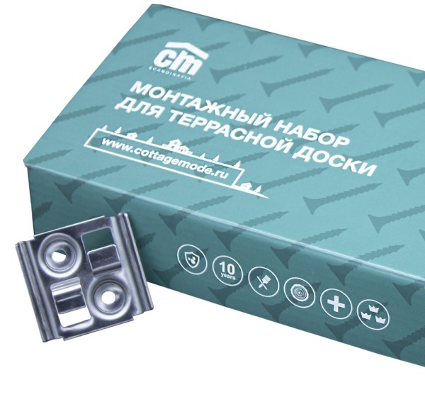 Монтажный набор для террасной доски из дпк CM Decking купить в Новотроицке