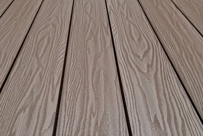 Террасная доска из ДПК Terrapol Смарт 3D Полнотелая без паза Тик Киото