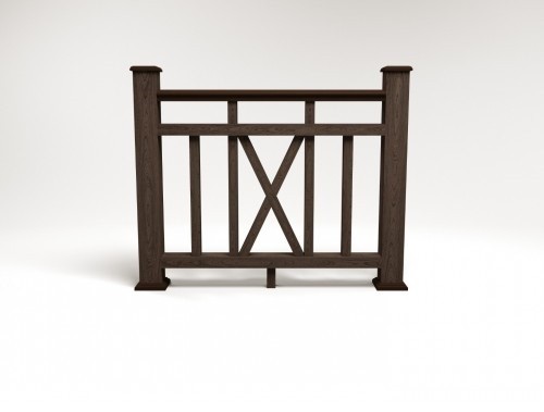 Ограждение из ДПК FG6 венге купить в Новотроицке