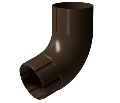 Колено 72° D90 Döcke STAL PREMIUM Каштан, (RAL 8017)