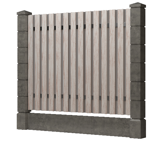 Заборная доска GRINDERDECO, ДПК, тиснение "дуб" Выбеленный дуб купить в Новотроицке