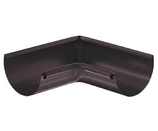 Водосток Aquasistem, система 125x90 - Угол желоба, внутренний 90° RR 32 Тёмно Коричневый купить в Новотроицке