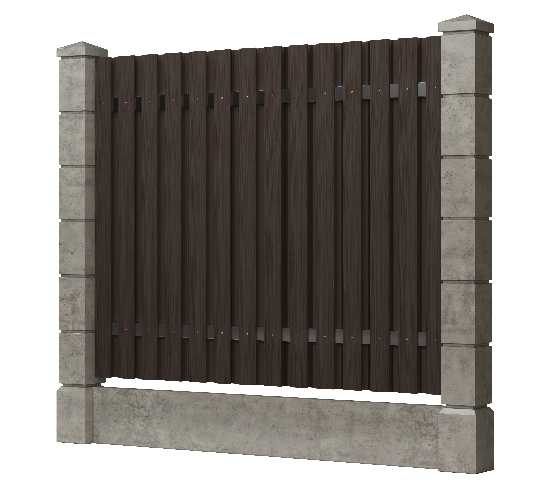 Заборная доска GRINDERDECO, ДПК, тиснение "дуб" Венге купить в Новотроицке