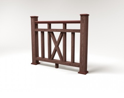 Ограждение из ДПК FG6 шоколад купить в Новотроицке