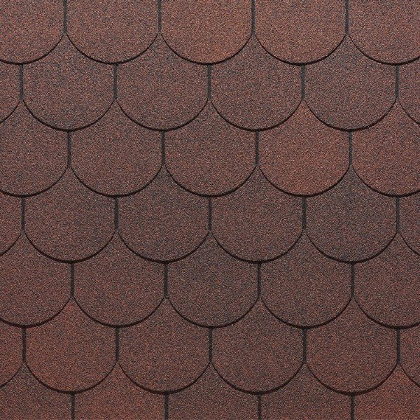 Гибкая черепица Docke, коллекция Кольчуга – Красный купить в Новотроицке