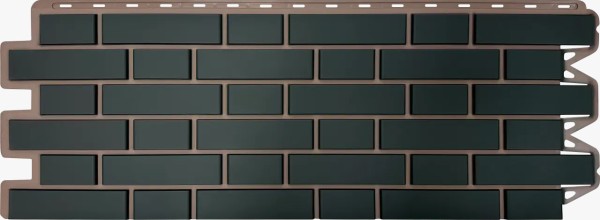 Фасадная панель Альта-Профиль, Кирпич Клинкерный, Графит купить в Новотроицке