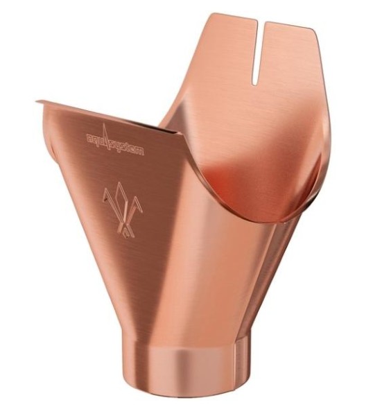 Водосток Aquasistem, система 125x90 - Воронка желоба медная купить в Новотроицке