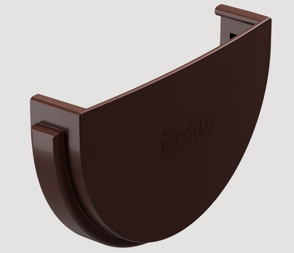 Заглушка желоба ПВХ Docke STANDART Тёмно-коричневый купить в Новотроицке