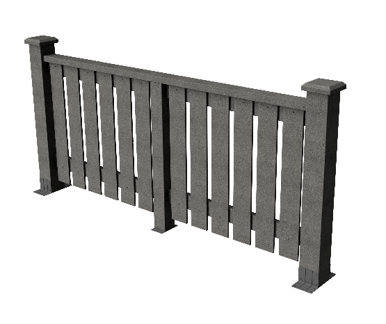 Ограждения декоративное ДПК GRINDERDECO  Вилидж серый базальт купить в Новотроицке