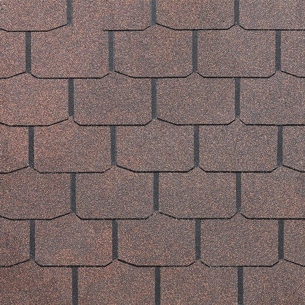 Гибкая черепица Docke, коллекция Крона – Коричневый купить в Новотроицке
