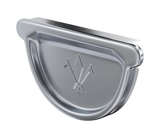 Водосток Aquasistem, Система 125x90 - Заглушка желоба универсальная оцинкованая d125мм купить в Новотроицке