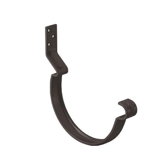 Водосток Aquasistem, система 150/100 - Крюк крепления желоба короткий RR 32 Тёмно Коричневый купить в Новотроицке