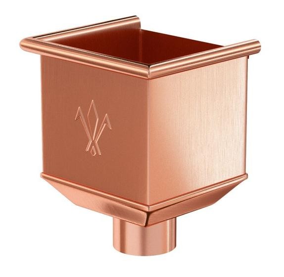 Водосток Aquasistem, система 125x90 - Водосборная воронка медная купить в Новотроицке