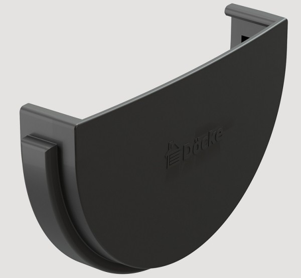 Заглушка желоба ПВХ Docke STANDART серый купить в Новотроицке