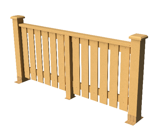 Ограждения декоративное ДПК GRINDERDECO Вилидж песчаник купить в Новотроицке