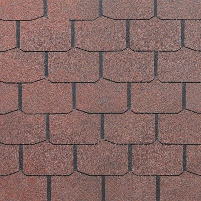 Гибкая черепица Docke, коллекция Крона – Красный