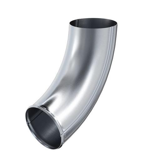 Водосток Aquasistem, Система 125x90 - Колено трубы сливное оцинковка купить в Новотроицке