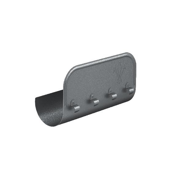 Водосток Aquasistem, Система 150/100 - Ограничитель перелива прямой RR 23 Маренго matt купить в Новотроицке