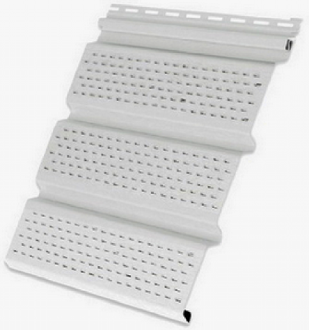 Софит полностью перфорированный, белый купить в Новотроицке