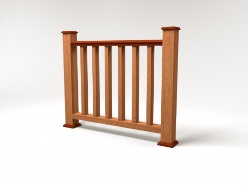 Ограждение из ДПК FG5 терракот купить в Новотроицке