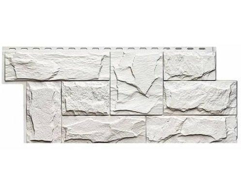 Фасадная панель T-Сайдинг-Гранит Леон Белый купить в Новотроицке