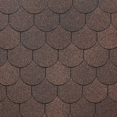 Гибкая черепица Docke, коллекция Кольчуга – Коричневый