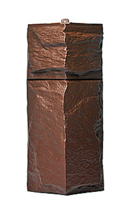 Угол T-Сайдинг-ЭКО-1 Гранит Леон - Браун купить в Новотроицке