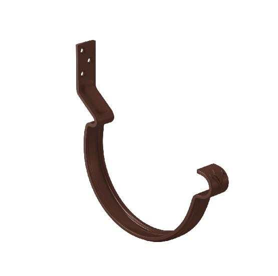 Водосток Aquasistem, система 150/100 - Крюк крепления желоба короткий RAL 8017 Коричневый купить в Новотроицке