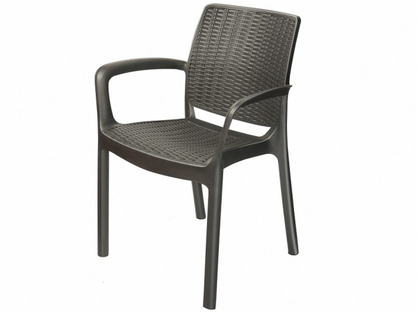 Стул с подлокотниками JERSEY Коричневый купить в Новотроицке