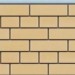 Термопанели Доломит Кирпич 40 мм Жёлтый купить в Новотроицке