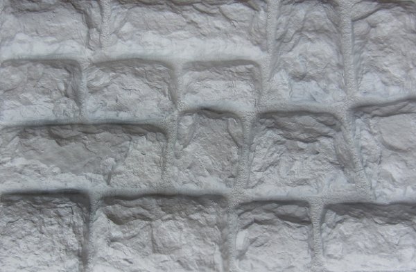 Фасадная панель Аэлит Камень крупный Белый купить в Новотроицке