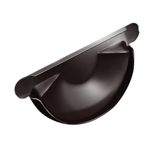 Водосток Grand Line 150x100 – Заглушка желоба RAL 8017 купить в Новотроицке