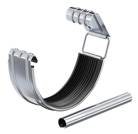 Водосток Aquasistem, Система 125x90 - Соединитель желоба с уплотнителем оцинковка купить в Новотроицке