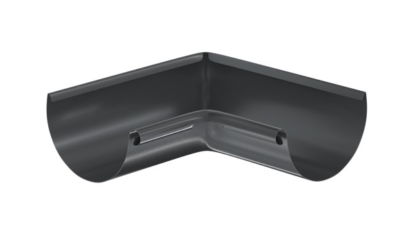 Водосток Aquasistem, система 125x90 - Угол желоба, внутренний 90° RR 23 Маренго купить в Новотроицке