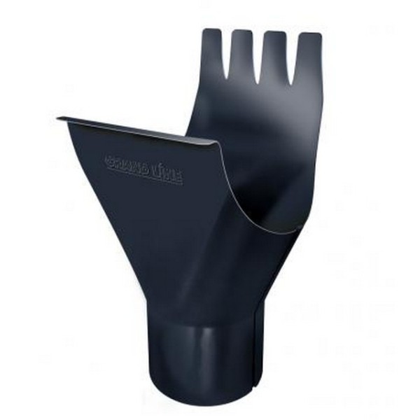 Водосток Grand Line 125x90 – Воронка желоба RAL 7024 купить в Новотроицке