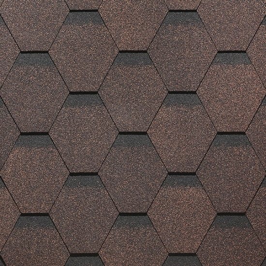 Гибкая черепица Docke, коллекция Сота – Коричневый купить в Новотроицке