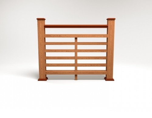 Ограждение из ДПК FG4 терракот купить в Новотроицке