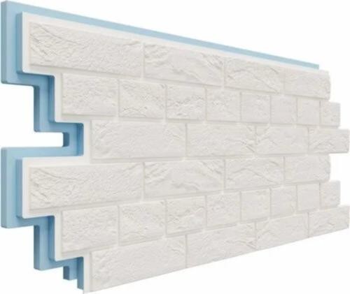 Термосайдинг Доломит Венецианский Кирпич 40 мм Белоснежный купить в Новотроицке