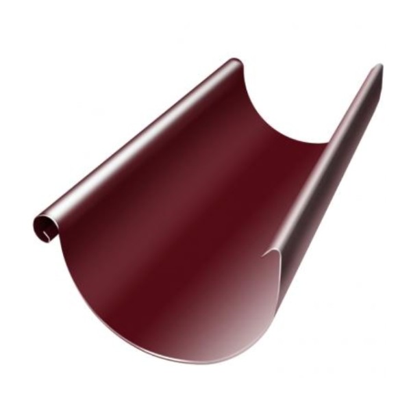 Водосток Grand Line 125x90 – Полукруглый желоб 3 метра RAL 3005 купить в Новотроицке