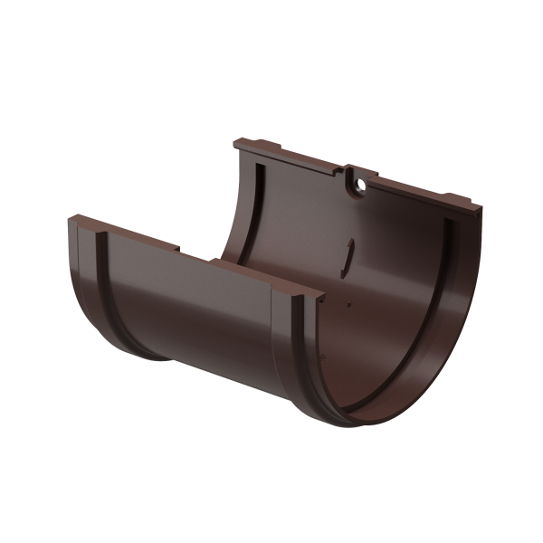 Соединитель желоба Docke Premium ПВХ - Шоколад купить в Новотроицке