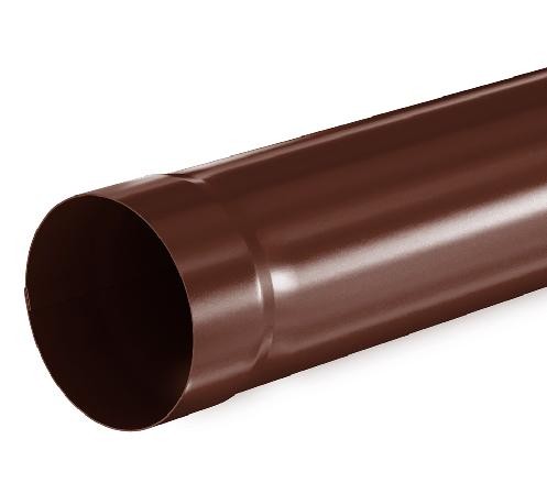 Водосток Aquasistem, система 150/100 - Труба водосточная 1.00м RAL 8017 Коричневый купить в Новотроицке