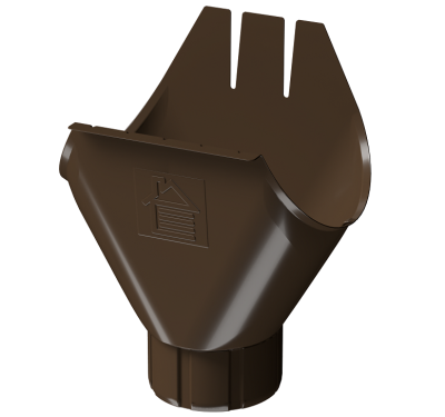 Воронка желоба D125 Döcke STAL PREMIUM Каштан, (RAL 8017)