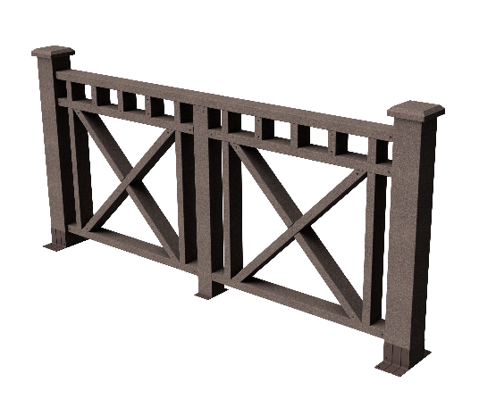 Ограждения декоративное ДПК GRINDERDECO Виктория венге купить в Новотроицке