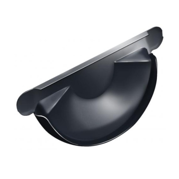 Водосток Grand Line 125x90 – Заглушка желоба RAL 7024 купить в Новотроицке