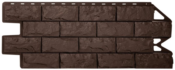 Фасадная панель Альта-Профиль Фагот ЭКО Коричневый купить в Новотроицке