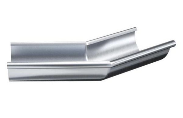 Водосток Aquasistem, Система 125x90 - Угол желоба наружный оцинковка 135° купить в Новотроицке