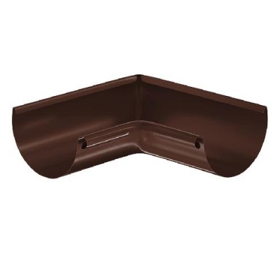 Водосток Aquasistem, система 150/100 - Угол желоба, внутренний 90° RAL 8017 Коричневый