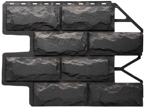 Фасадная панель FineBer Блок, Темно-серый купить в Новотроицке